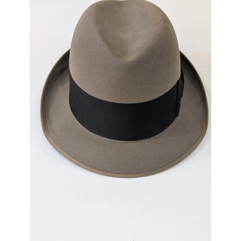 VTG Crofut & Knapp New York Mens Classic Fedora Hat - Stanton's 20¼" Head Circ. - Picture 2 of 8